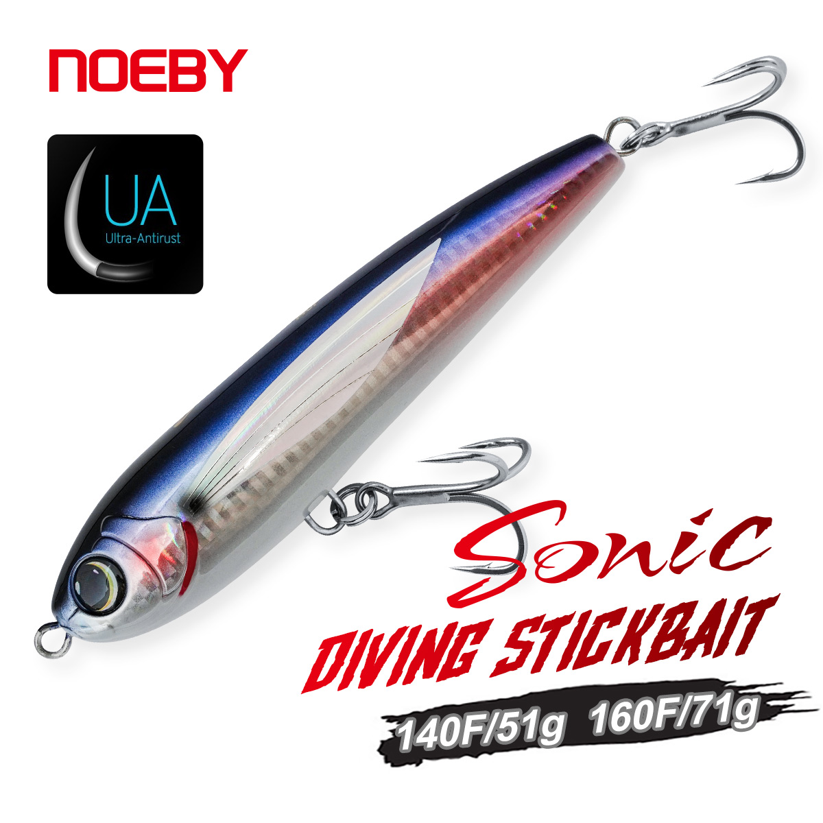 Fishing Lure Buzzbait - NOEBY Przynęta typu Stickbait 140mm 51g
