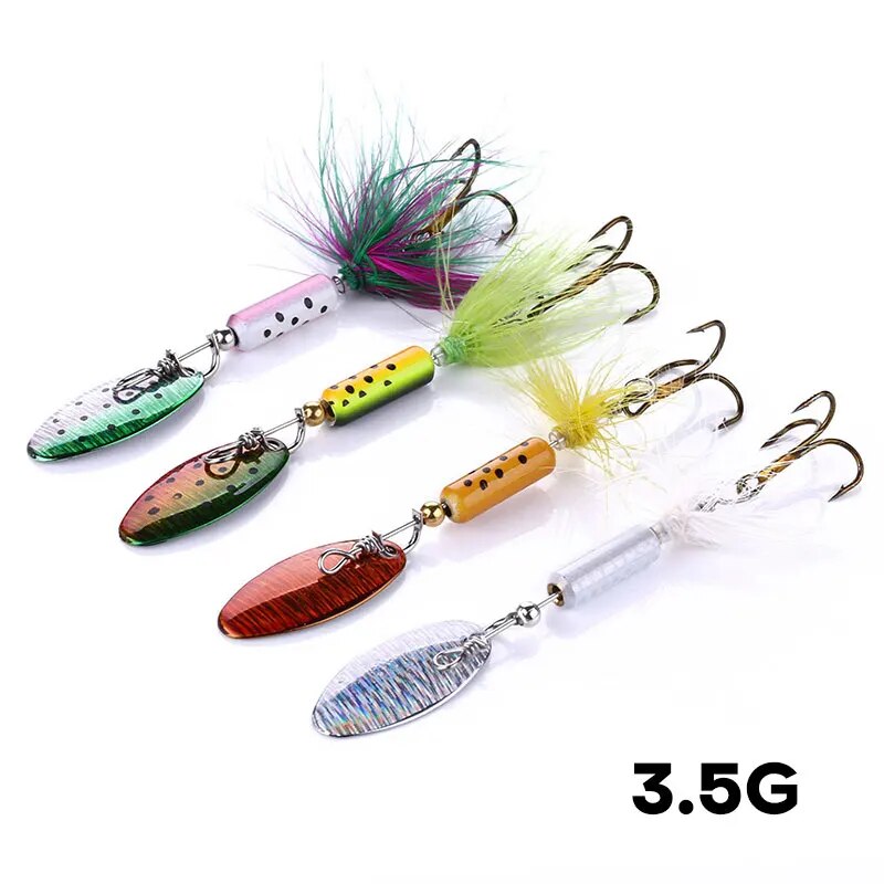 Fishing Lure Spoon - Metalowe przynęty VIB 1 szt. 3,5g