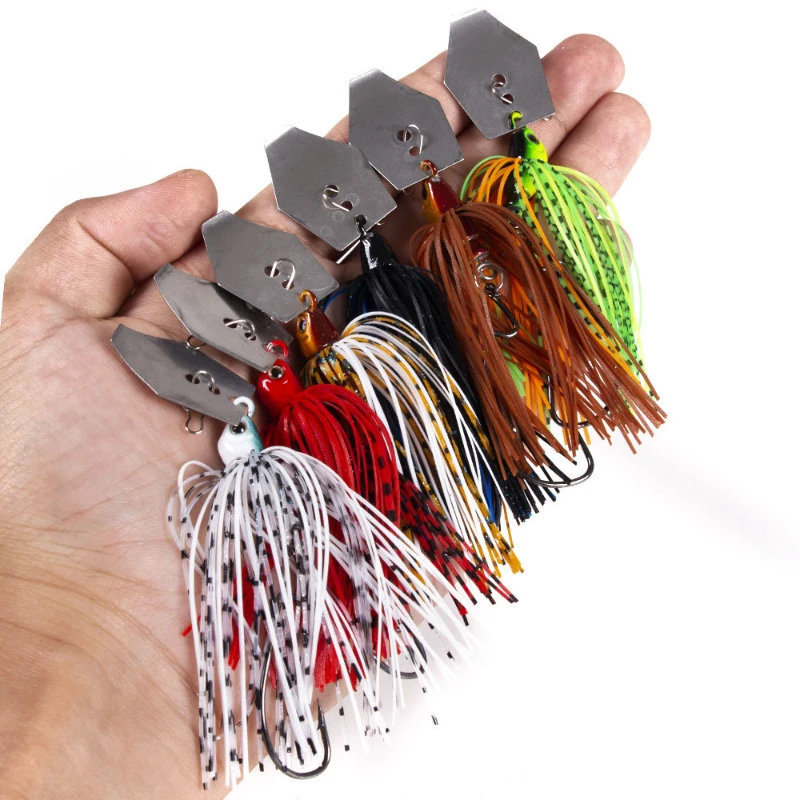 Fishing Lure Spinnerbait - 6 sztuk/zestaw Chatterbait zestaw przynęt wędkarskich