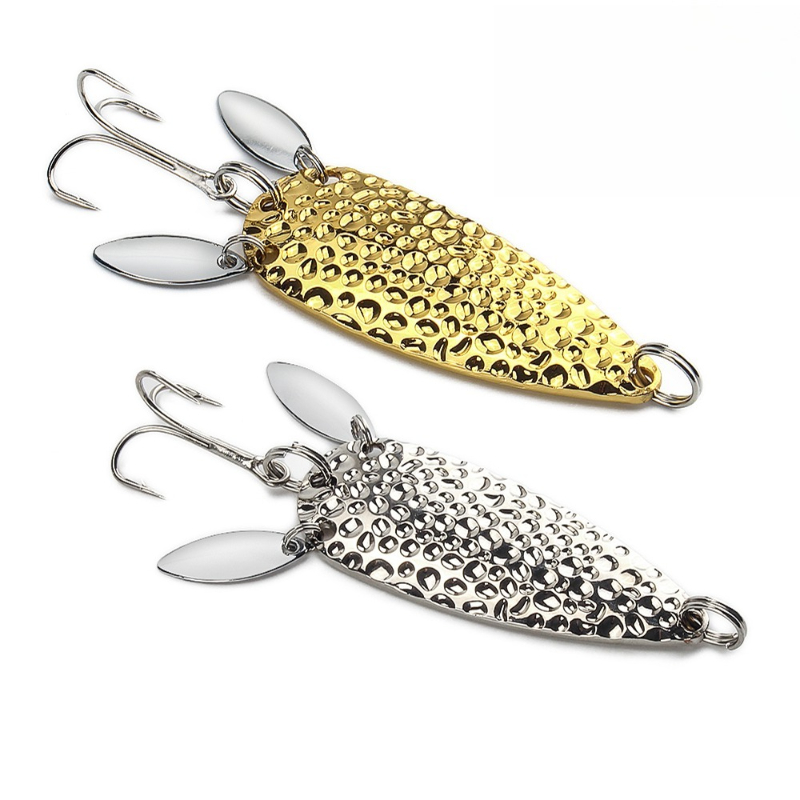 Fishing Lure Spinnerbait - 1szt Metalowa łyżka Spinnerbait Podwójnie obrotowe