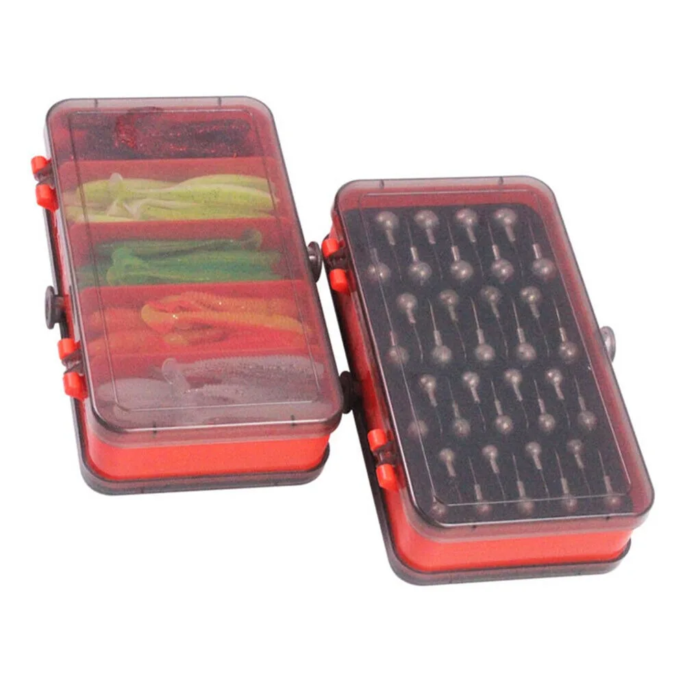 Fishing Lure Soft Plastic - Przenośne dwustronne pudełko na przynęty Crank