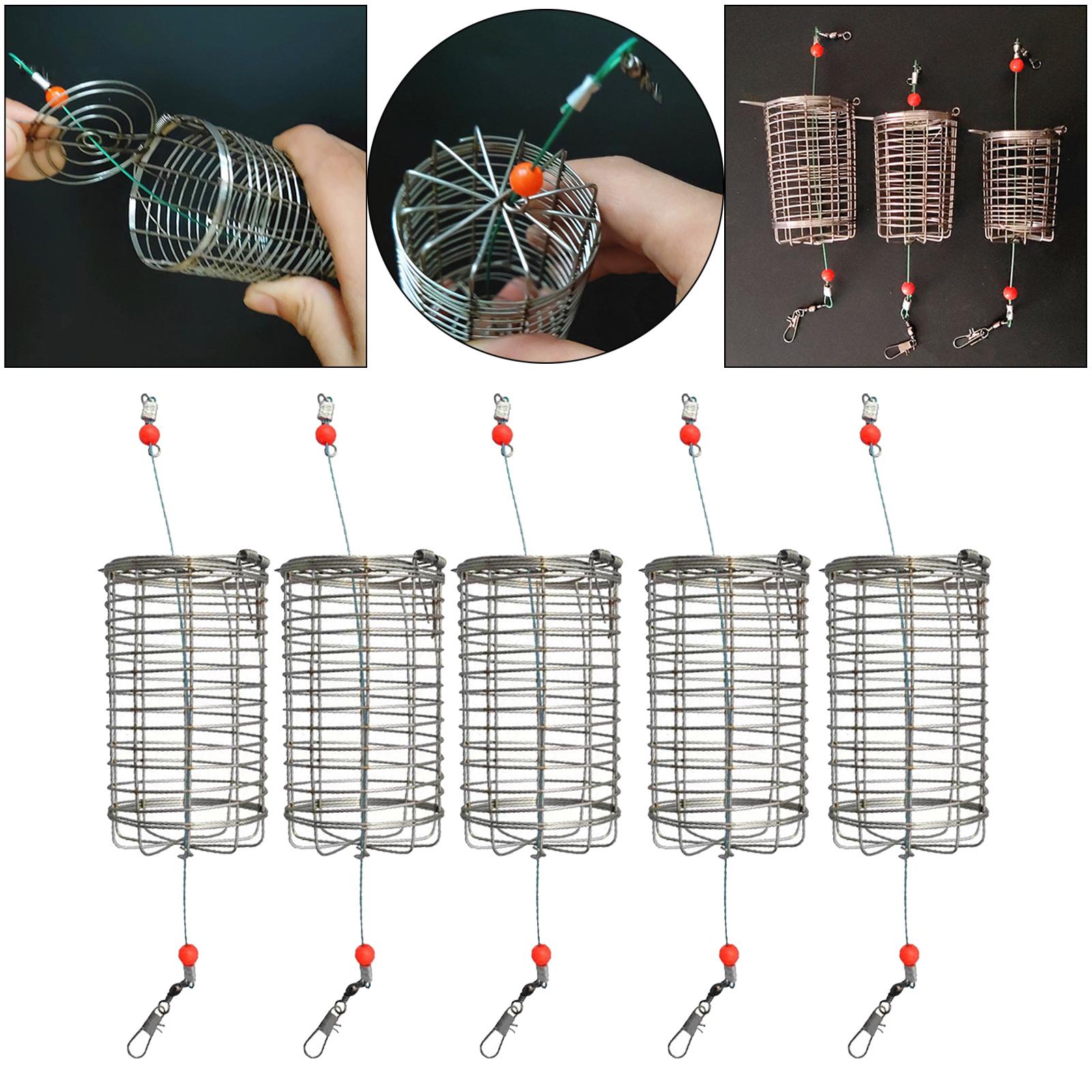 Fishing Lure Topwater - 5x Solidny podajnik wędkarski Klatka Pułapka
