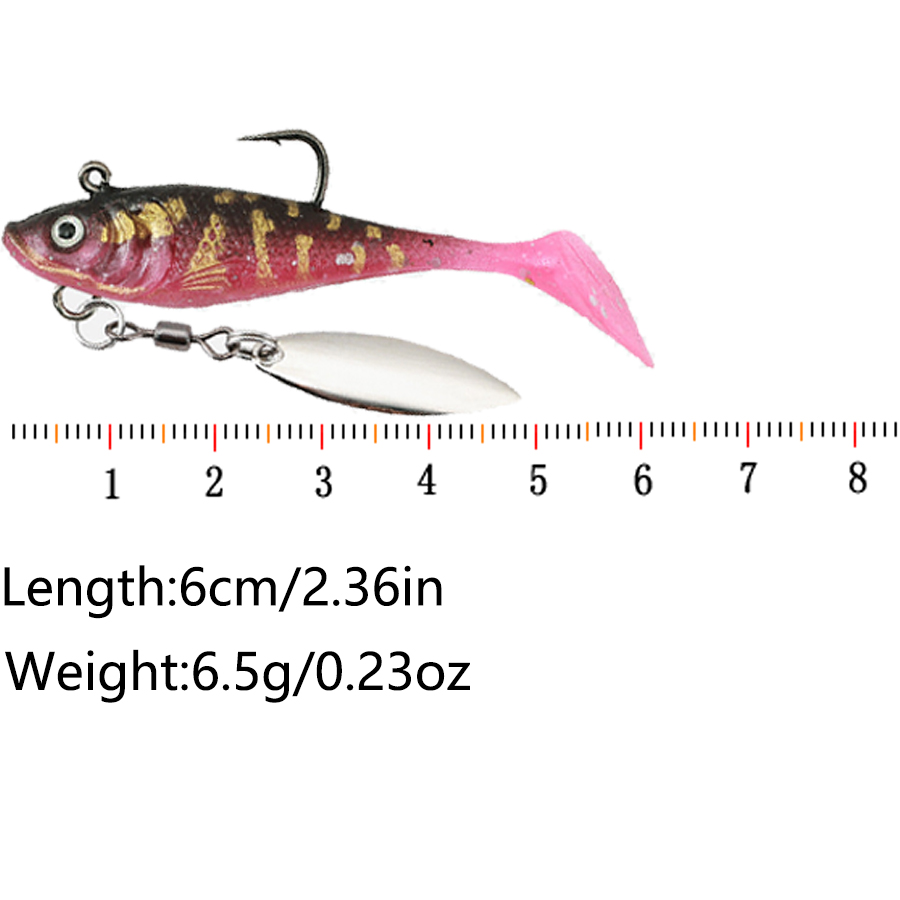 5 SZTUK PRZYNĘT MIĘKICH Z OSTR – Fishing Lure Spinnerbait recenzja i cena