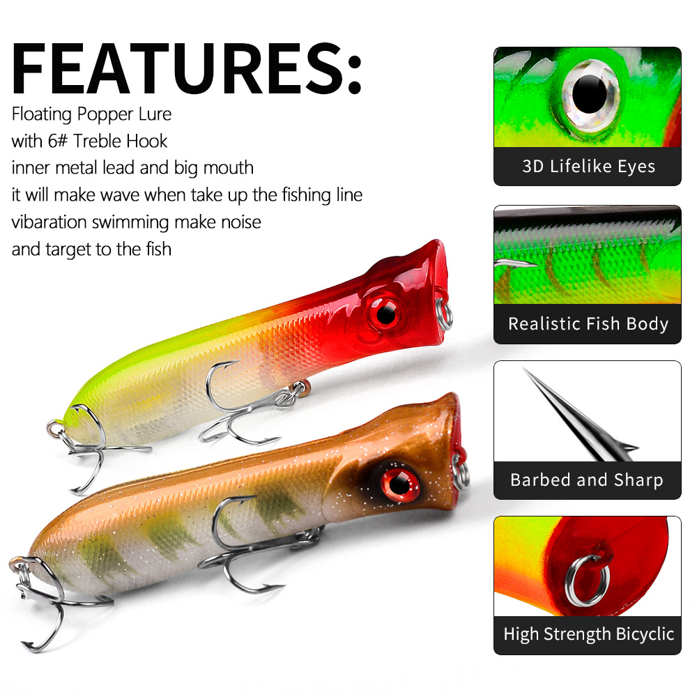 Topwater Popper Wędkarstwo mor – Fishing Lure Popper recenzja i cena