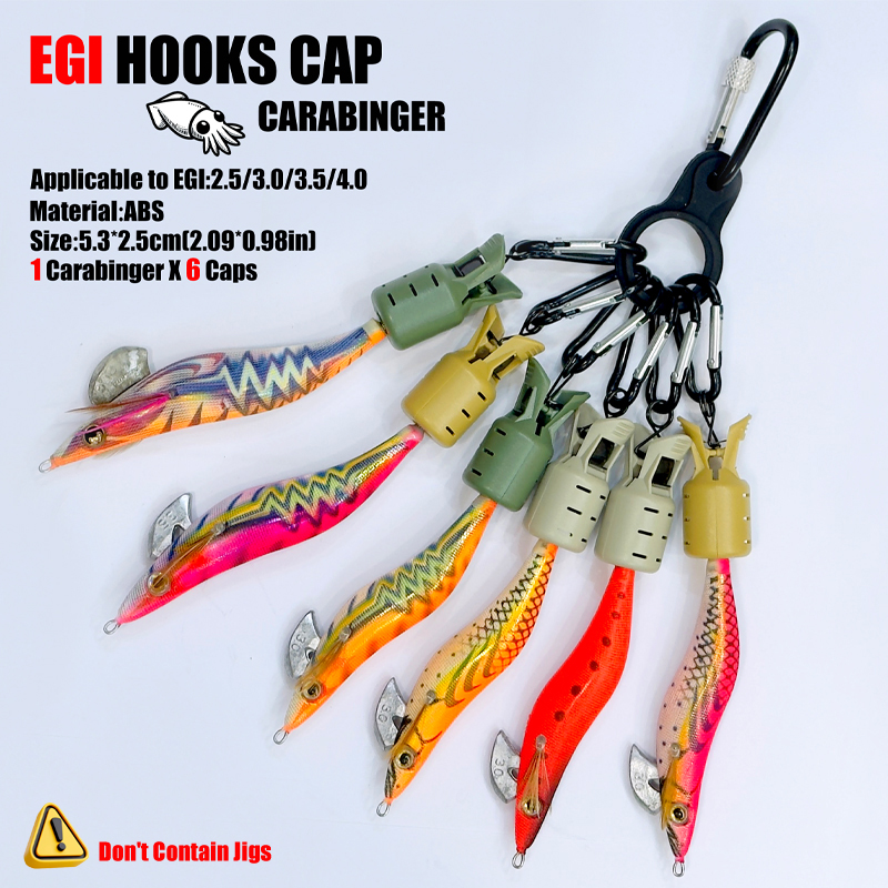 Squid Jig Hook Caps and Carabi – Fishing Lure Jig recenzja i cena
