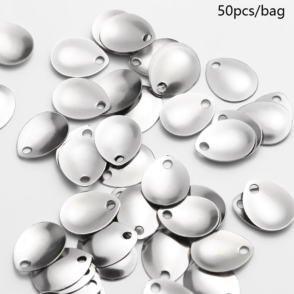 50 szt. Srebrny, gładki niklow – Fishing Lure Spoon recenzja i cena